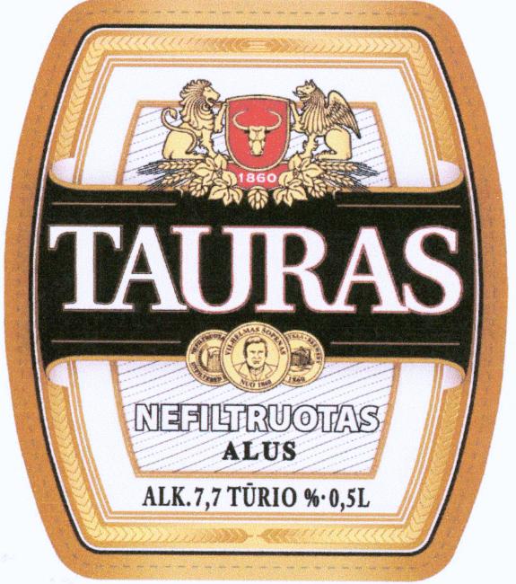 Prekės ženklas: 1860 TAURAS NEFILTRUOTAS ALUS
